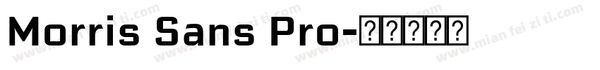 Morris Sans Pro字体转换